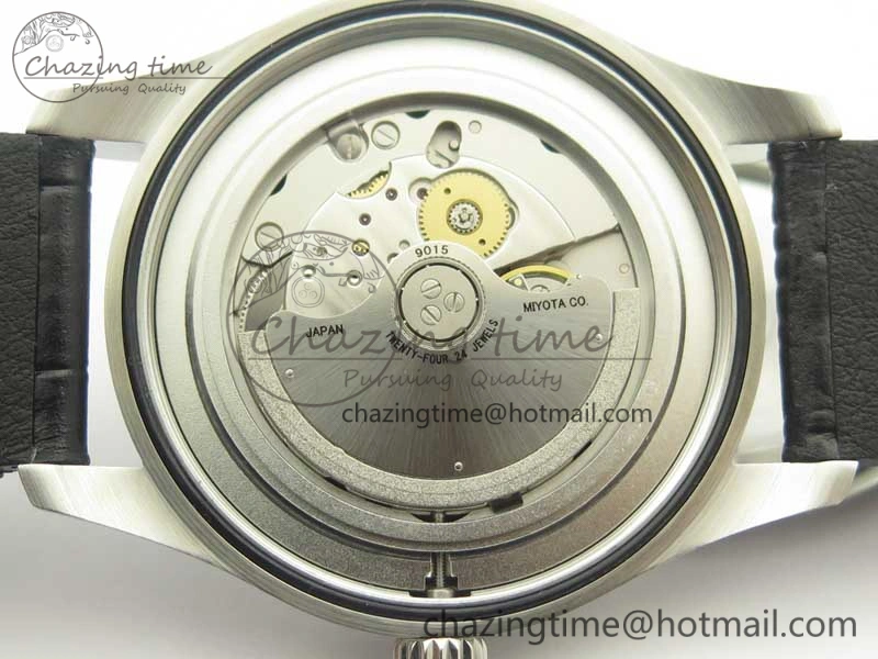 Mark XVII IW326501 MKS 1:1 Best Edition Black Dial On Black Leather Strap MIYOTA 9015 V2