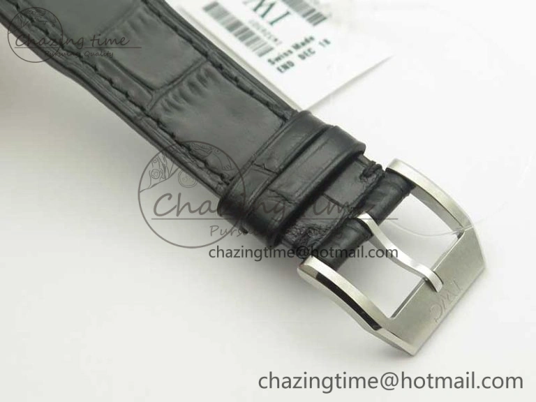 Mark XVII IW326501 MKS 1:1 Best Edition Black Dial On Black Leather Strap MIYOTA 9015 V2