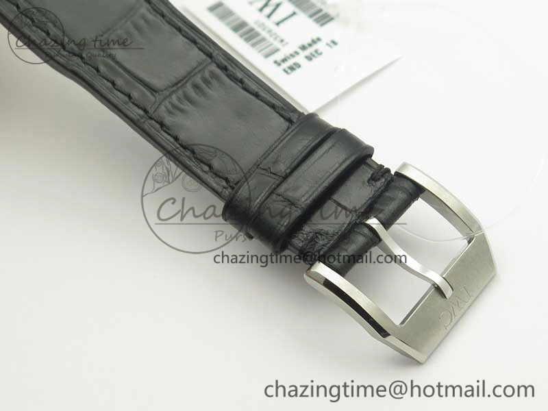 Mark XVII IW326501 MKS 1:1 Best Edition Black Dial On Black Leather Strap MIYOTA 9015 V2
