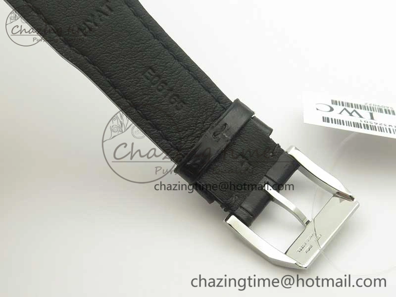 Mark XVII IW326501 MKS 1:1 Best Edition Black Dial On Black Leather Strap MIYOTA 9015 V2