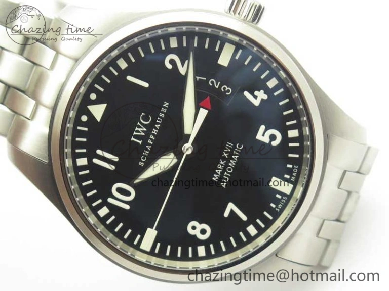 Mark XVII IW326504 MKS 1:1 Best Edition Black Dial On SS Bracelet MIYOTA 9015 V2