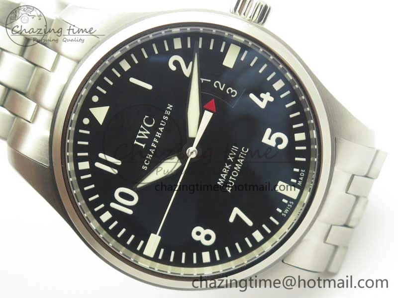 Mark XVII IW326504 MKS 1:1 Best Edition Black Dial On SS Bracelet MIYOTA 9015 V2