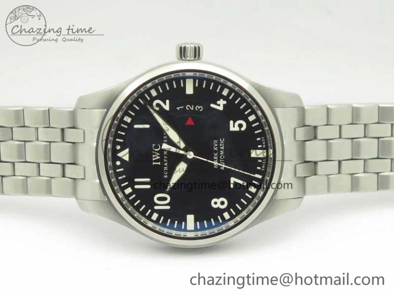 Mark XVII IW326504 MKS 1:1 Best Edition Black Dial On SS Bracelet MIYOTA 9015 V2