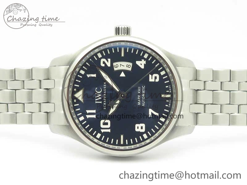 Mark XVII IW327014 Le Petit Prince MKS 1:1 Best Edition Blue Dial on SS Bracelet MIYOTA 9015 V2
