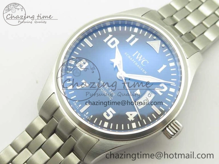 Mark XVII IW327014 Le Petit Prince MKS 1:1 Best Edition Blue Dial on SS Bracelet MIYOTA 9015 V2