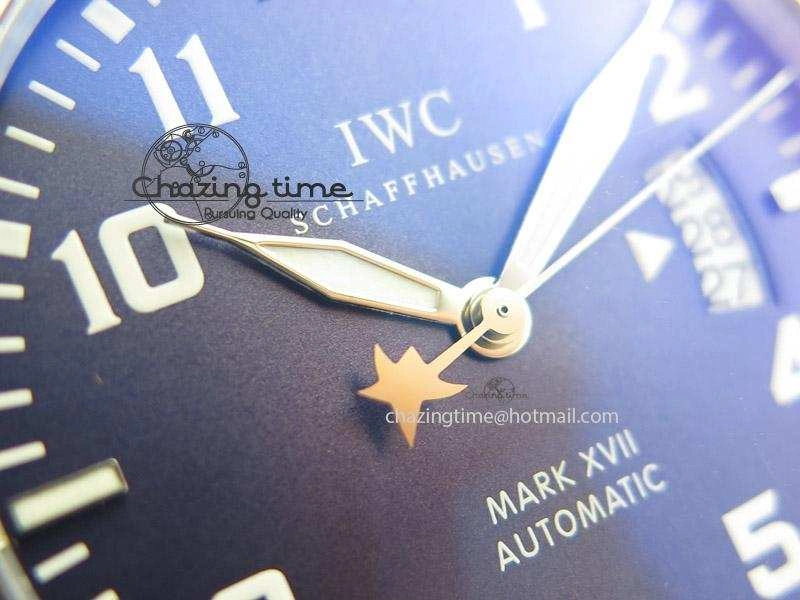 Mark XVII Le Petit Prince MK Maker 1:1 Best Edition SS Blue Dial A2892 On Brown Leather Strap