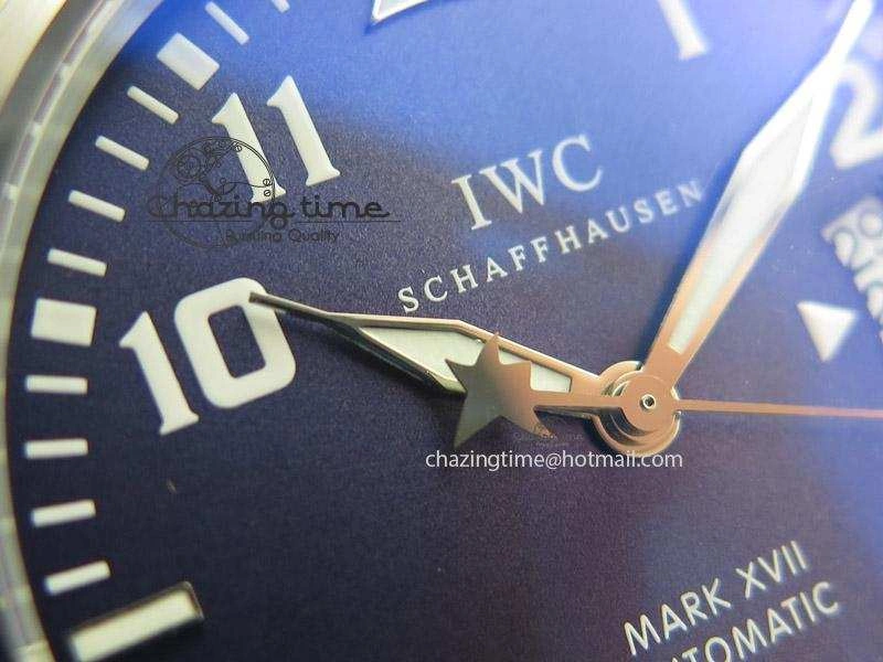 Mark XVII Le Petit Prince MK Maker 1:1 Best Edition SS Blue Dial A2892 On Brown Leather Strap