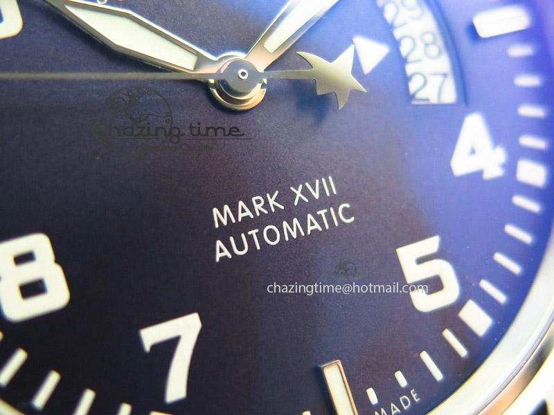 Mark XVII Le Petit Prince MK Maker 1:1 Best Edition SS Blue Dial A2892 On Brown Leather Strap