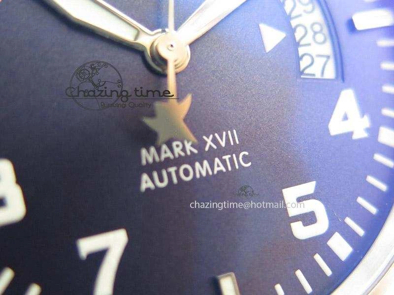 Mark XVII Le Petit Prince MK Maker 1:1 Best Edition SS Blue Dial A2892 On Brown Leather Strap