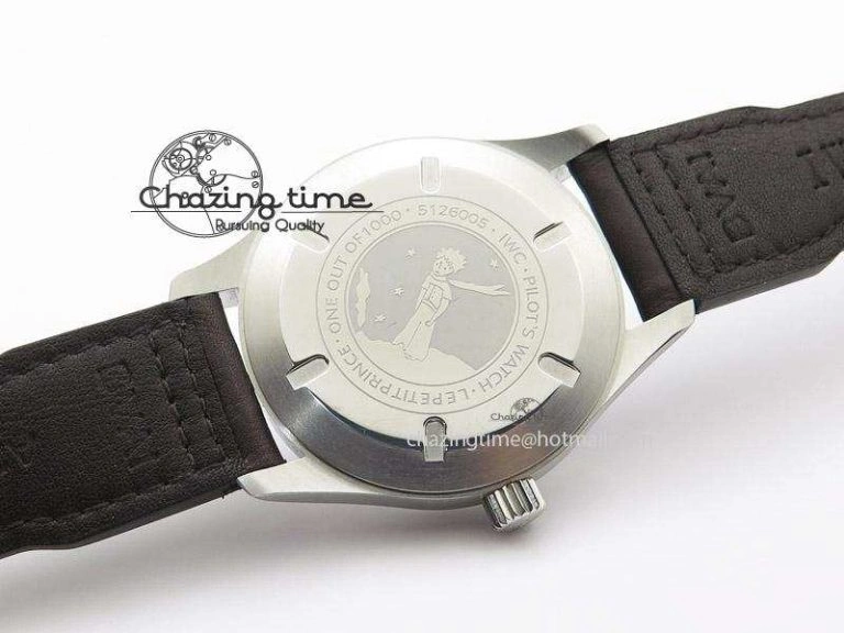 Mark XVII Le Petit Prince MK Maker 1:1 Best Edition SS Blue Dial A2892 On Brown Leather Strap