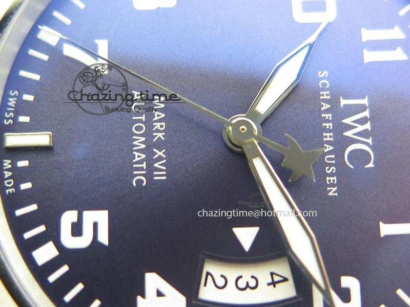 Mark XVII Le Petit Prince MK Maker 1:1 Best Edition SS Blue Dial On Brown Leather Strap A2892