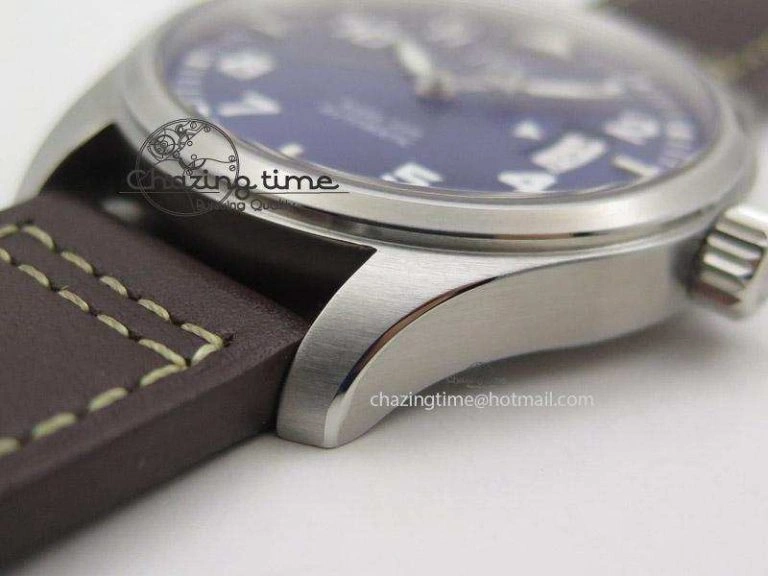 Mark XVII Le Petit Prince MK Maker 1:1 Best Edition SS Blue Dial On Brown Leather Strap A2892