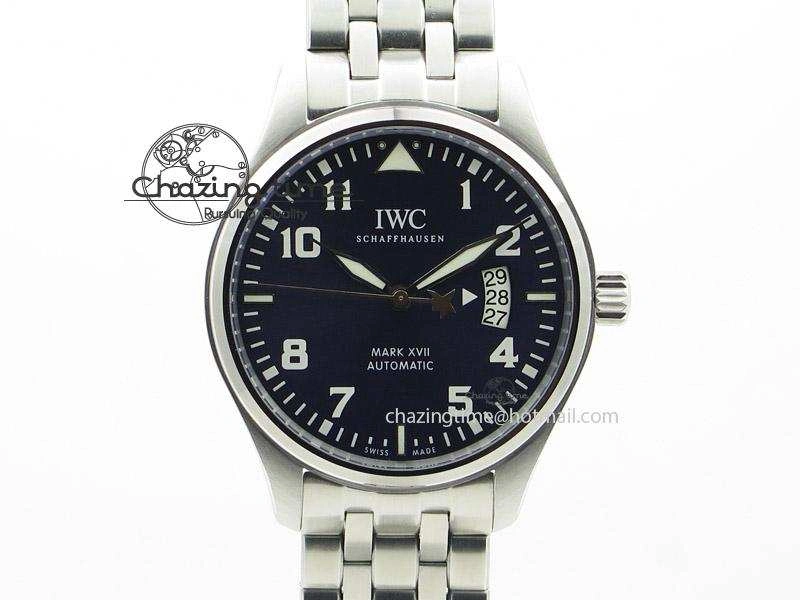 Mark XVII Le Petit Prince MK Maker 1:1 Best Edition SS Blue Dial On SS Bracelet A2892