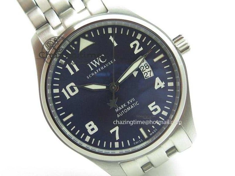 Mark XVII Le Petit Prince MK Maker 1:1 Best Edition SS Blue Dial On SS Bracelet A2892