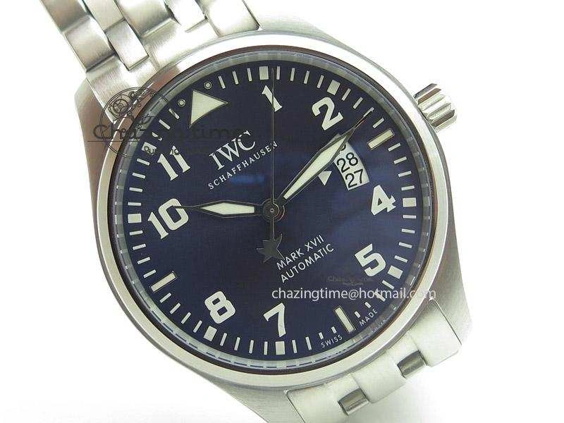 Mark XVII Le Petit Prince MK Maker 1:1 Best Edition SS Blue Dial On SS Bracelet A2892