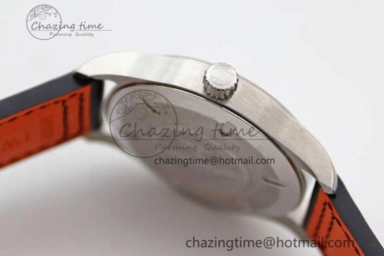 Mark XVIII IW327001 SS M+F 1:1 Best Edition Black Dial on Black Leather Strap A35111