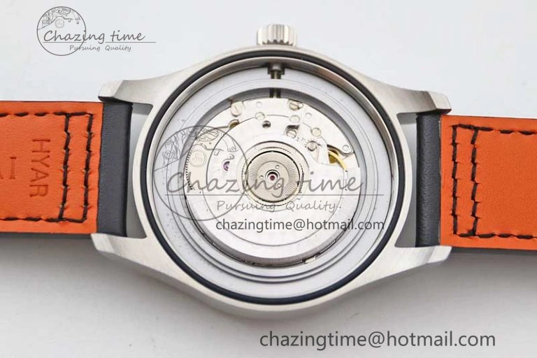 Mark XVIII IW327001 SS M+F 1:1 Best Edition Black Dial on Black Leather Strap A35111