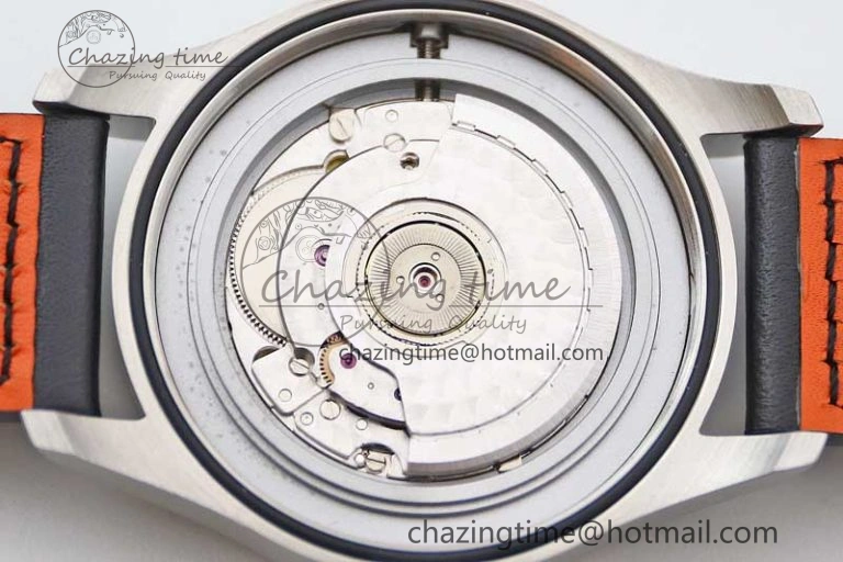 Mark XVIII IW327001 SS M+F 1:1 Best Edition Black Dial on Black Leather Strap A35111