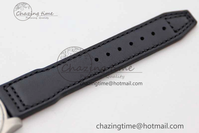 Mark XVIII IW327001 SS M+F 1:1 Best Edition Black Dial on Black Leather Strap A35111