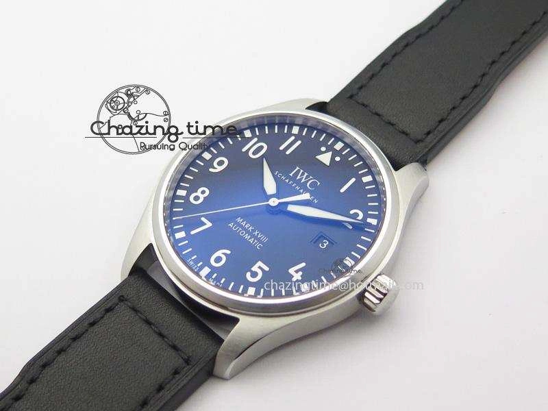 Mark XVIII IW327001 SS Mk Maker Best Edition Black Dial On Black Leather Strap A2892