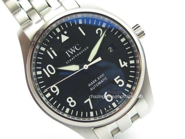 Mark XVIII IW327001 SS Mk Maker Best Edition Black Dial On SS Bracelet A2892