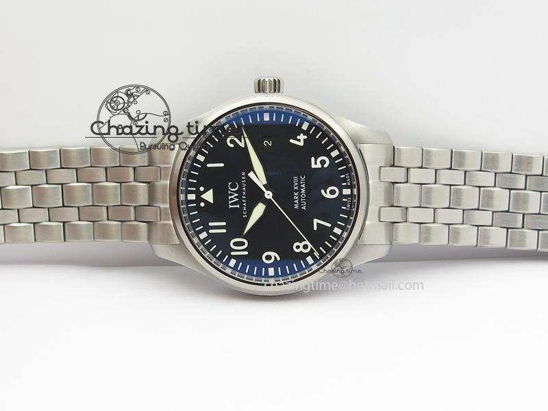 Mark XVIII IW327001 SS Mk Maker Best Edition Black Dial On SS Bracelet A2892