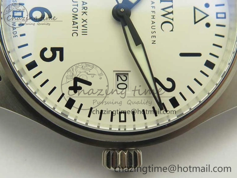 Mark XVIII IW327002 MKS 1:1 Best Edition White Dial On SS Bracelet MIYOTA 9015 V2