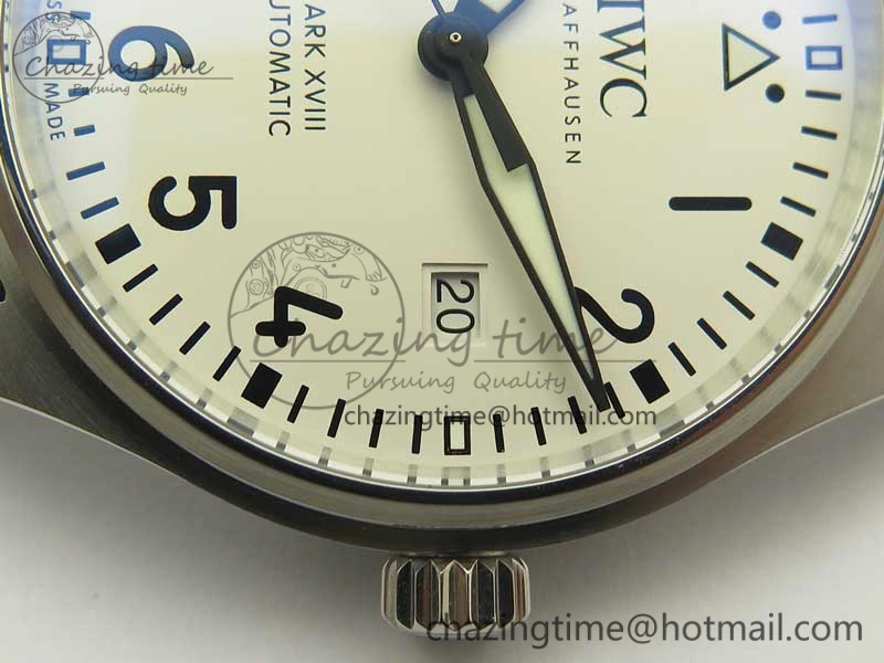 Mark XVIII IW327002 MKS 1:1 Best Edition White Dial On SS Bracelet MIYOTA 9015 V2