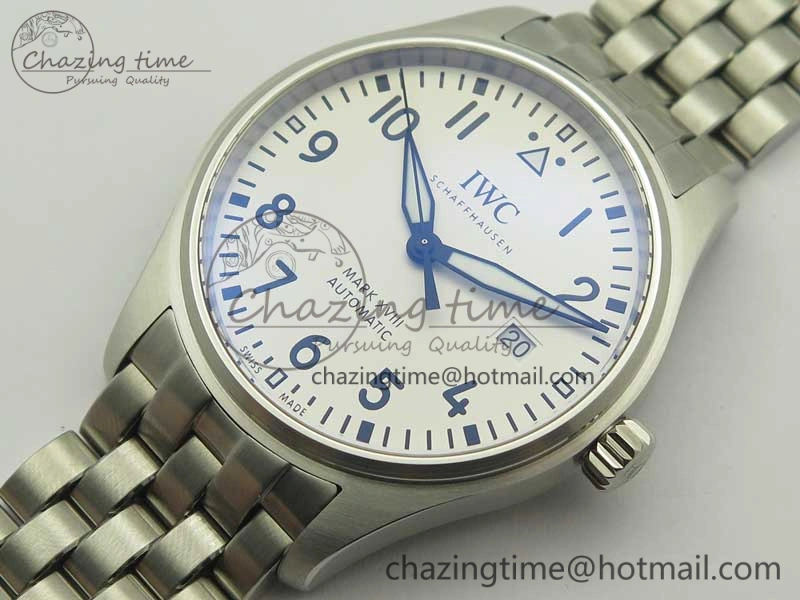 Mark XVIII IW327002 MKS 1:1 Best Edition White Dial On SS Bracelet MIYOTA 9015 V2