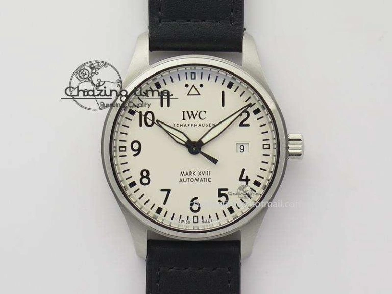 Mark XVIII IW327002 SS Mk Maker Best Edition White Dial On Black Leather Strap A2892