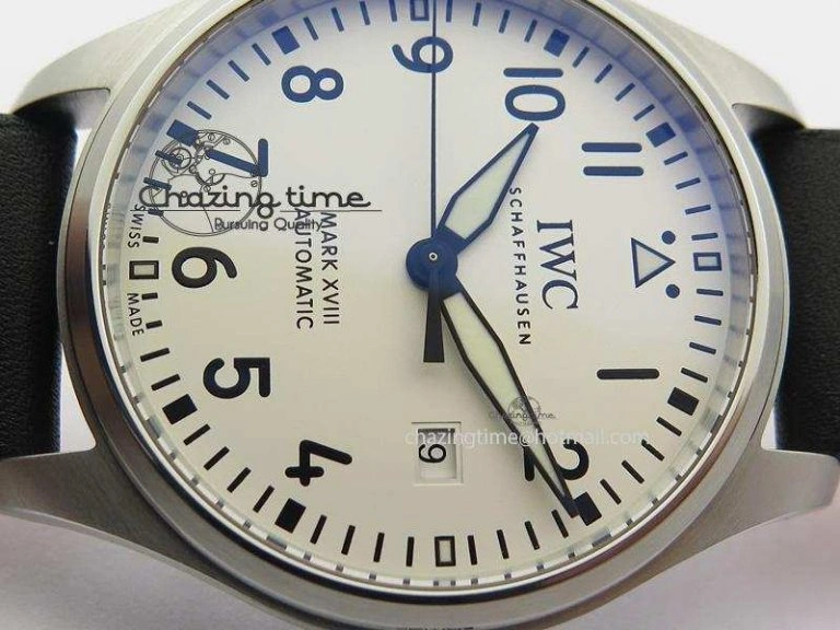 Mark XVIII IW327002 SS Mk Maker Best Edition White Dial On Black Leather Strap A2892