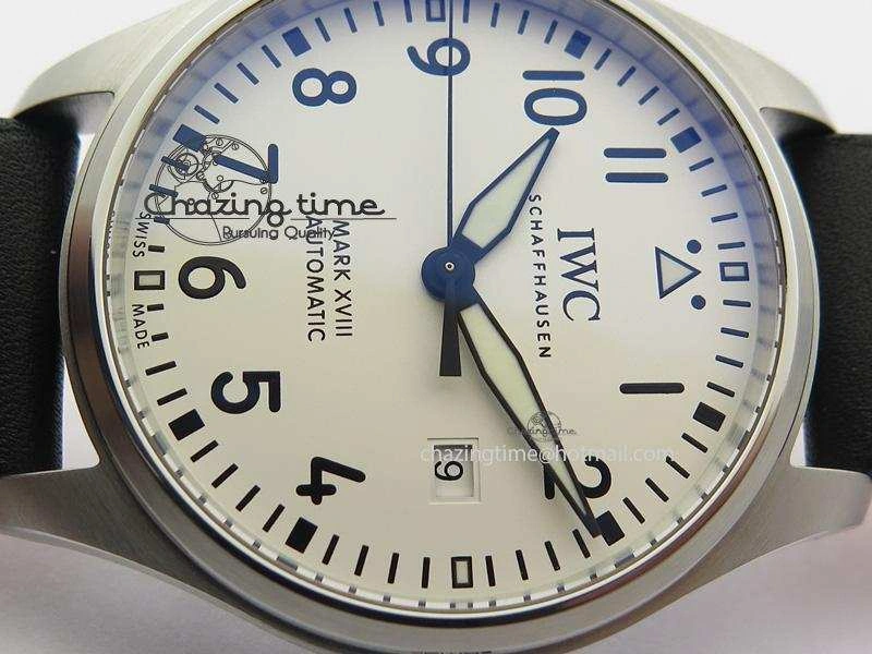 Mark XVIII IW327002 SS Mk Maker Best Edition White Dial On Black Leather Strap A2892