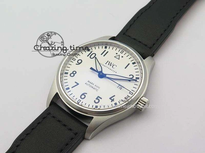Mark XVIII IW327002 SS Mk Maker Best Edition White Dial On Black Leather Strap A2892