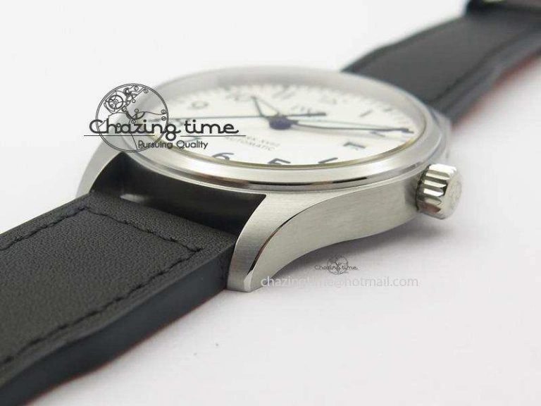 Mark XVIII IW327002 SS Mk Maker Best Edition White Dial On Black Leather Strap A2892