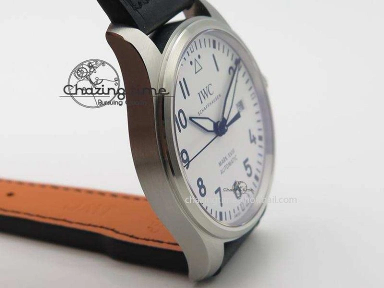 Mark XVIII IW327002 V6F Best Edition White Dial On Black Leather Strap A2892