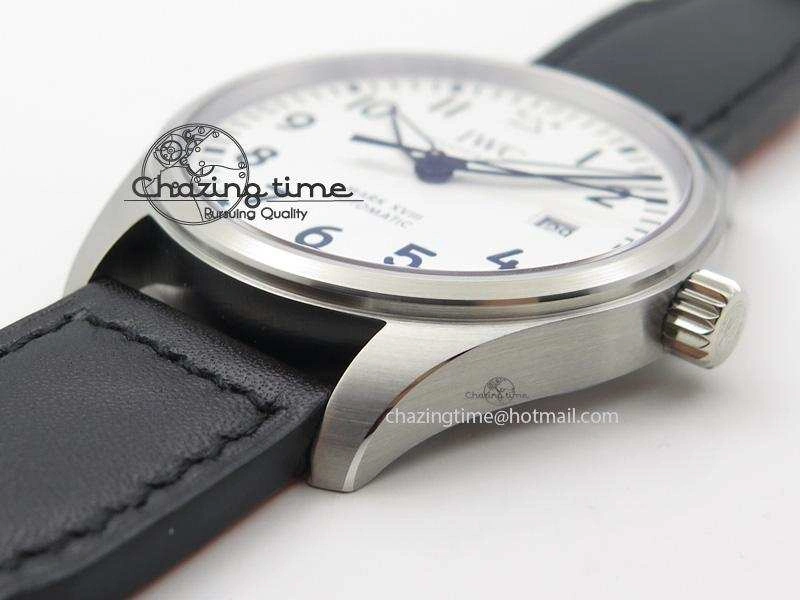 Mark XVIII IW327002 V6F Best Edition White Dial On Black Leather Strap A2892