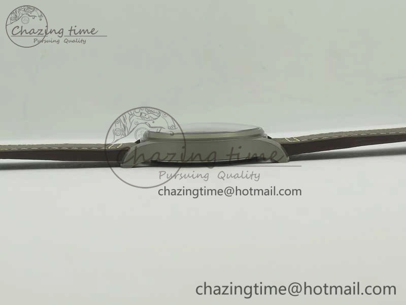 Mark XVIII IW327006 Titanium GSF 1:1 Best Edition Black Dial on Brown Leather Strap A2892