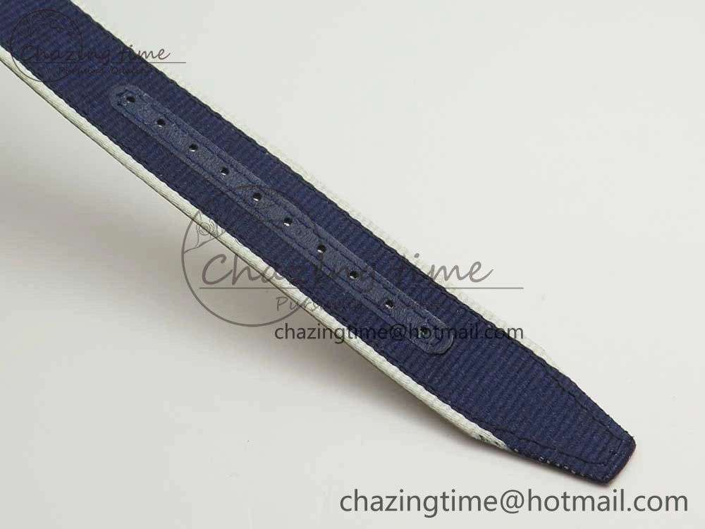 Mark XVIII IW327006 Titanium Grand M+F 1:1 Best Edition Black Dial on Nylon Strap A35111 (Free Leather Strap)