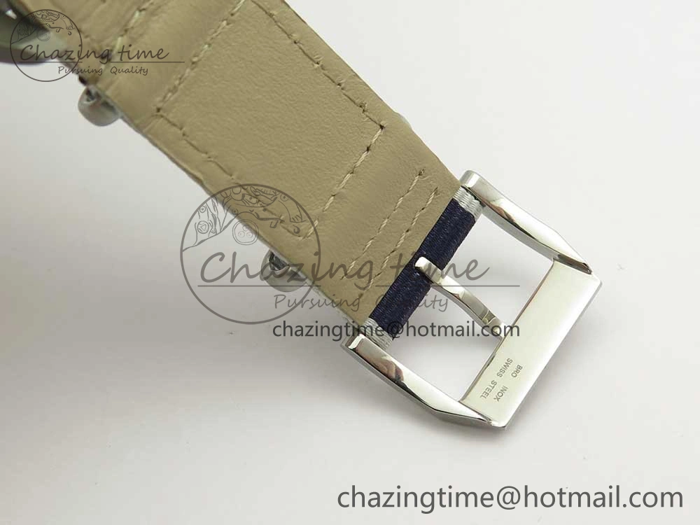 Mark XVIII IW327006 Titanium Grand M+F 1:1 Best Edition Black Dial on Nylon Strap A35111 (Free Leather Strap)