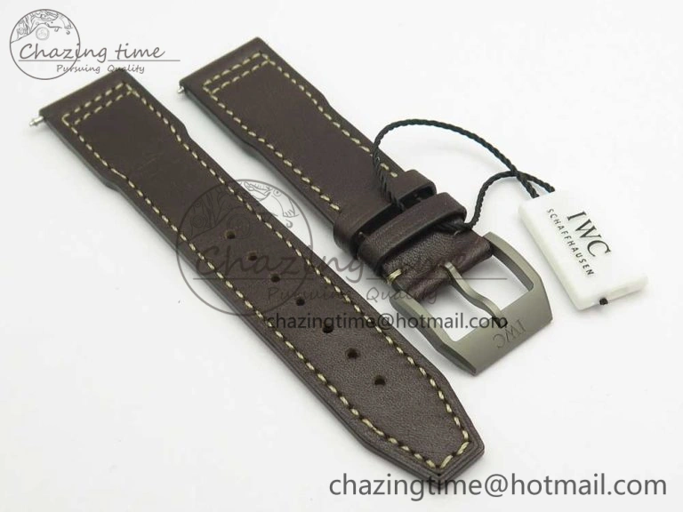 Mark XVIII IW327006 Titanium Grand M+F 1:1 Best Edition Black Dial on Nylon Strap A35111 (Free Leather Strap)