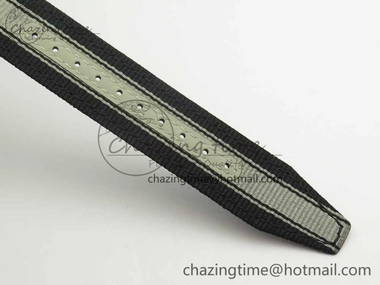 Mark XVIII IW327006 Titanium Grand M+F 1:1 Best Edition Black Dial on Nylon Strap A35111 (Free Leather Strap)