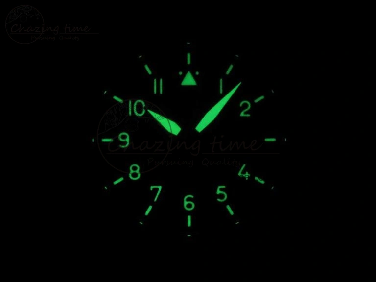 Mark XVIII IW327006 Titanium M+F 1:1 Best Edition Black Dial on Brown Leather Strap A35111