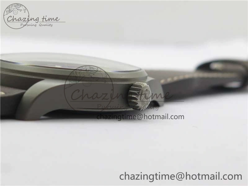 Mark XVIII IW327006 Titanium V7F 1:1 Best Edition Black Dial on Brown Leather Strap A2892
