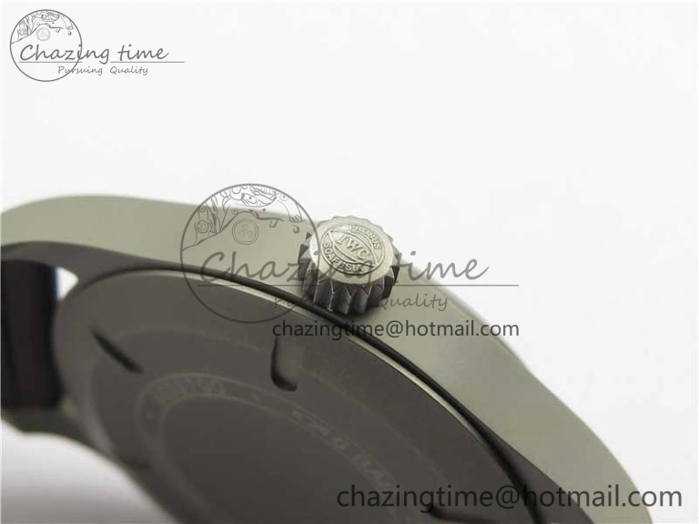 Mark XVIII IW327006 Titanium V7F 1:1 Best Edition Black Dial on Brown Leather Strap A2892