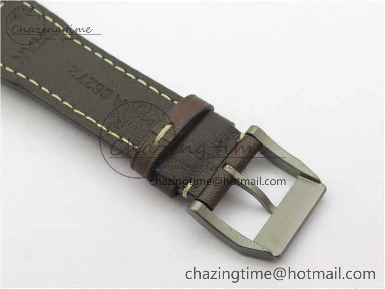 Mark XVIII IW327006 Titanium V7F 1:1 Best Edition Black Dial on Brown Leather Strap A2892