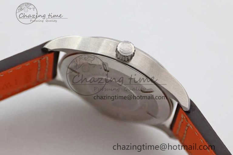 Mark XVIII IW327010 SS M+F 1:1 Best Edition Blue Dial on Brown Leather Strap A35111