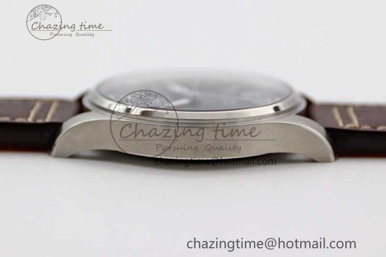 Mark XVIII IW327010 SS M+F 1:1 Best Edition Blue Dial on Brown Leather Strap A35111