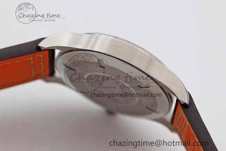 Mark XVIII IW327010 SS M+F 1:1 Best Edition Blue Dial on Brown Leather Strap A35111