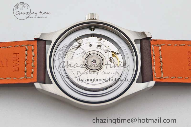 Mark XVIII IW327010 SS M+F 1:1 Best Edition Brown Dial on Brown Leather Strap A35111