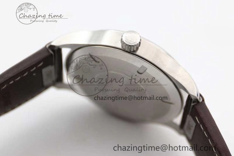 Mark XVIII IW327010 SS M+F 1:1 Best Edition Green Dial on Brown Leather Strap A35111 (Free Nylon Strap)